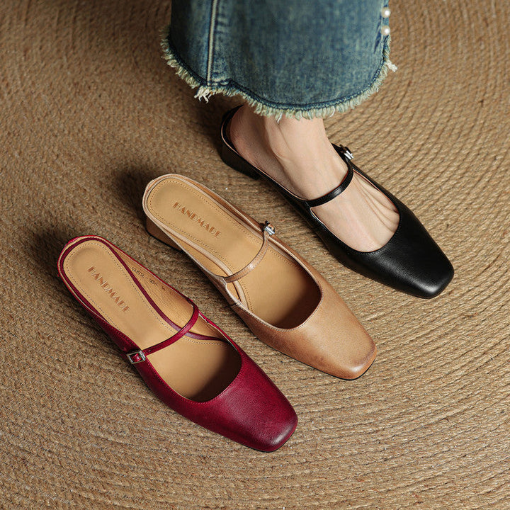 Genuine Leather Mules Esmer