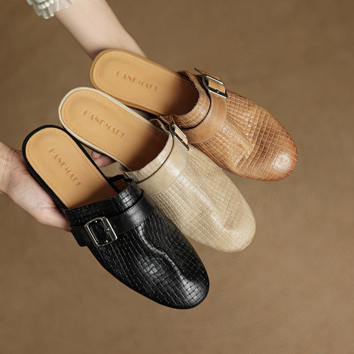 Emrie | Genuine Leather Mules