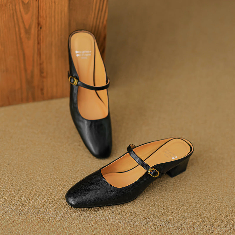 Vian | Genuine Leather Mules