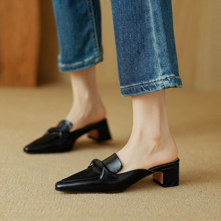 Erlen | Genuine Leather Mules