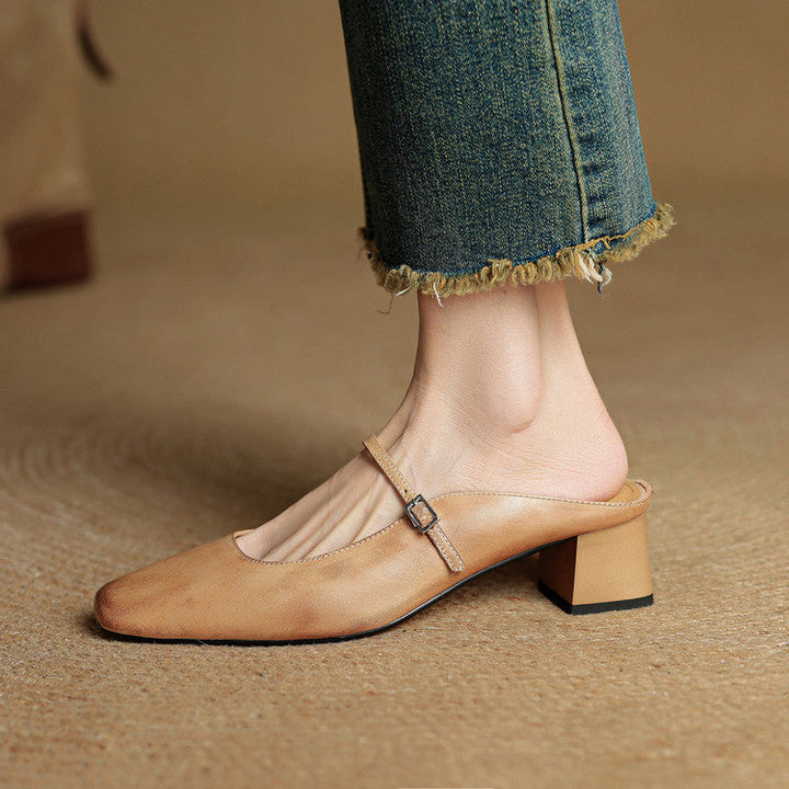 Genuine Leather Mules Esmer