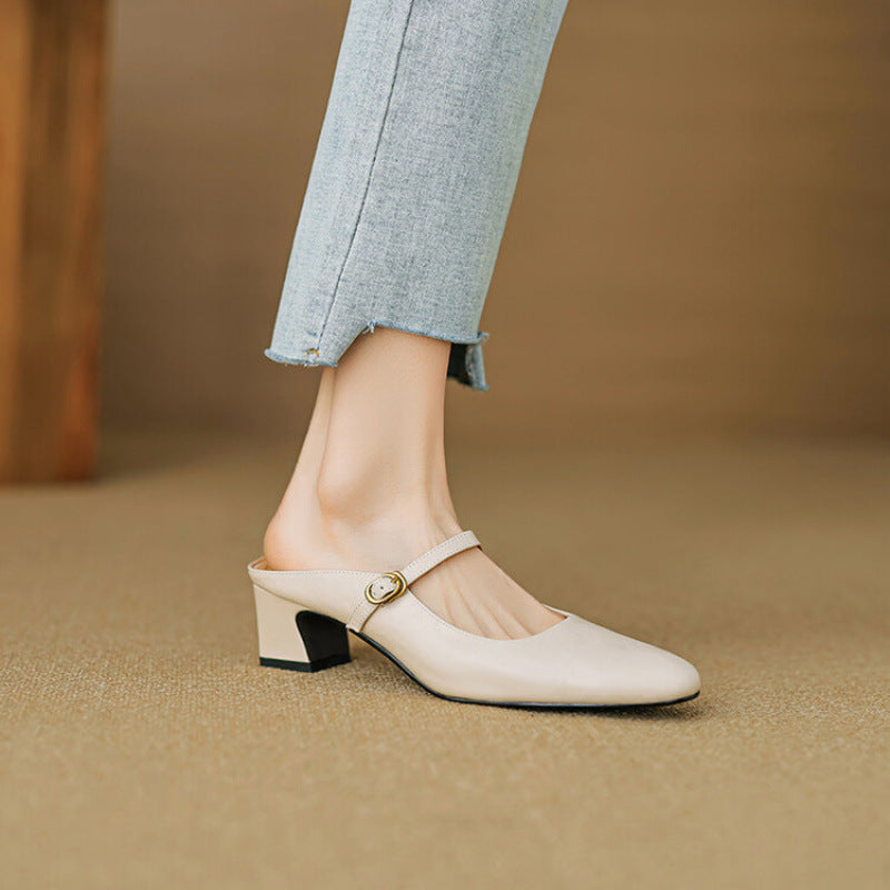 Vian | Genuine Leather Mules