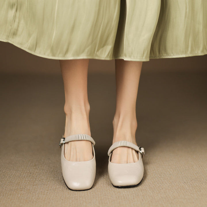 Novie | Genuine Leather Mary Jane Mules