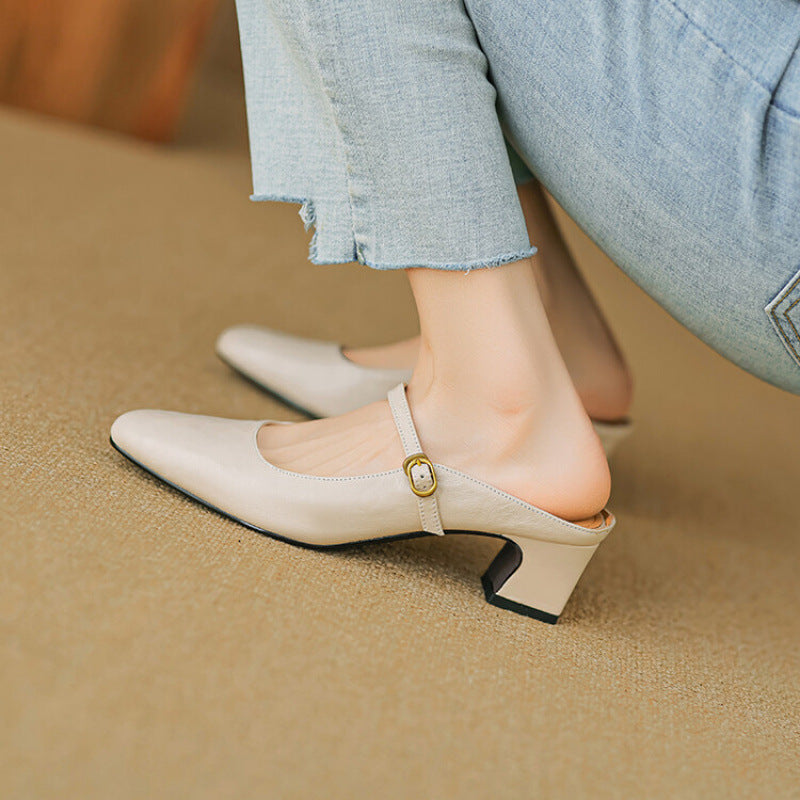Vian | Genuine Leather Mules