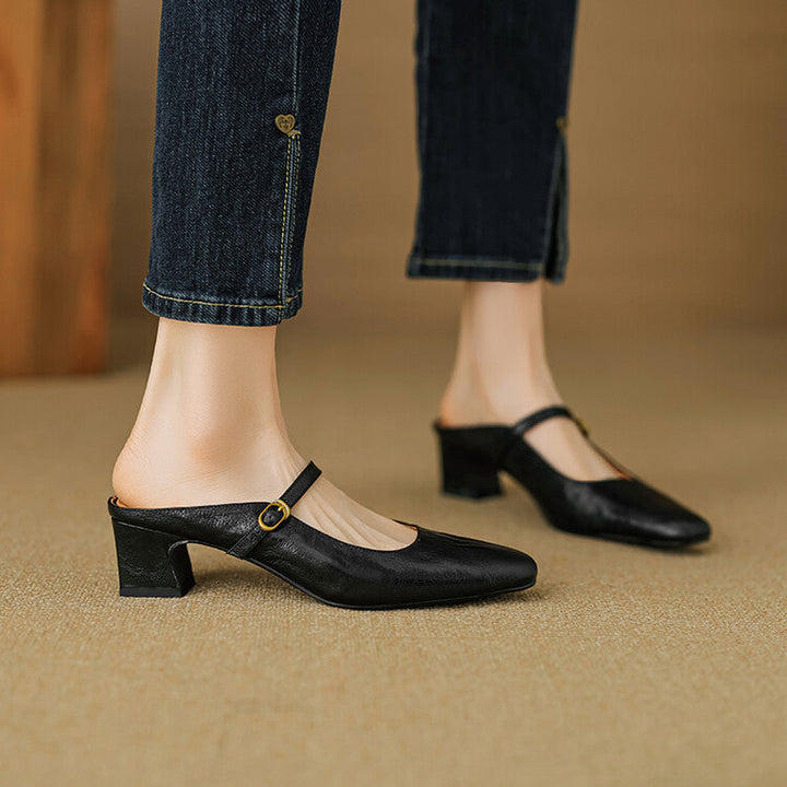 Vian | Genuine Leather Mules
