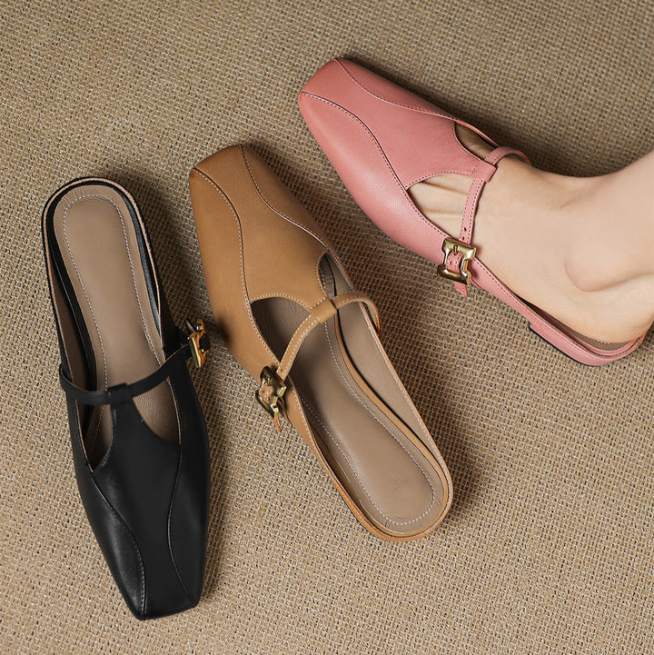 Keva | Genuine Leather Mules