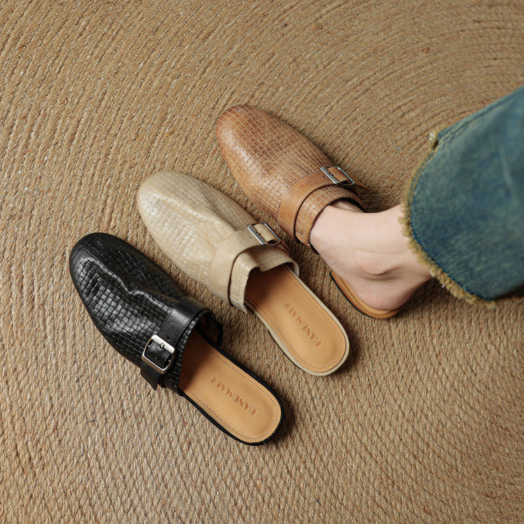Emrie | Genuine Leather Mules