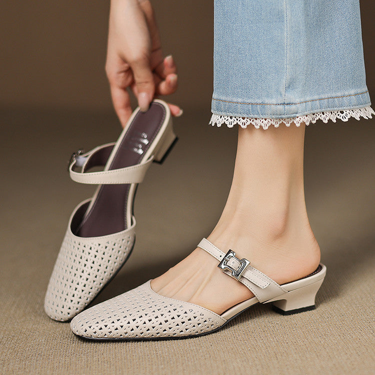 Ovia | Genuine Leather Mules