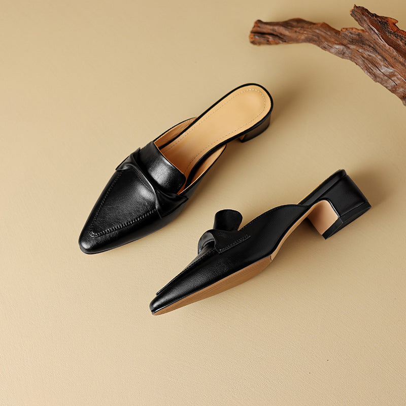Erlen | Genuine Leather Mules