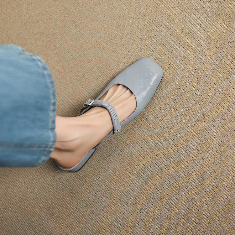 Novie | Genuine Leather Mary Jane Mules