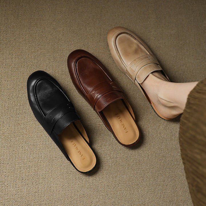 Serin | Genuine Leather Mules