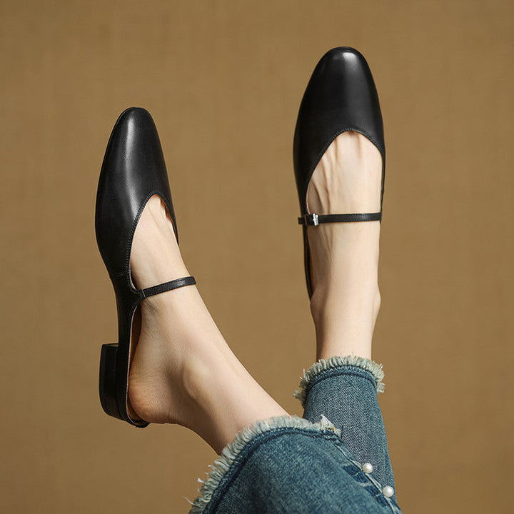 Genuine Leather Mules Merisa