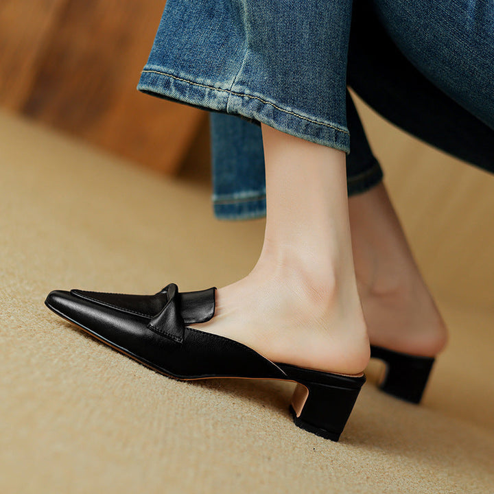Erlen | Genuine Leather Mules