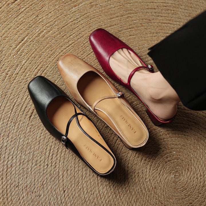 Genuine Leather Mules Esmer