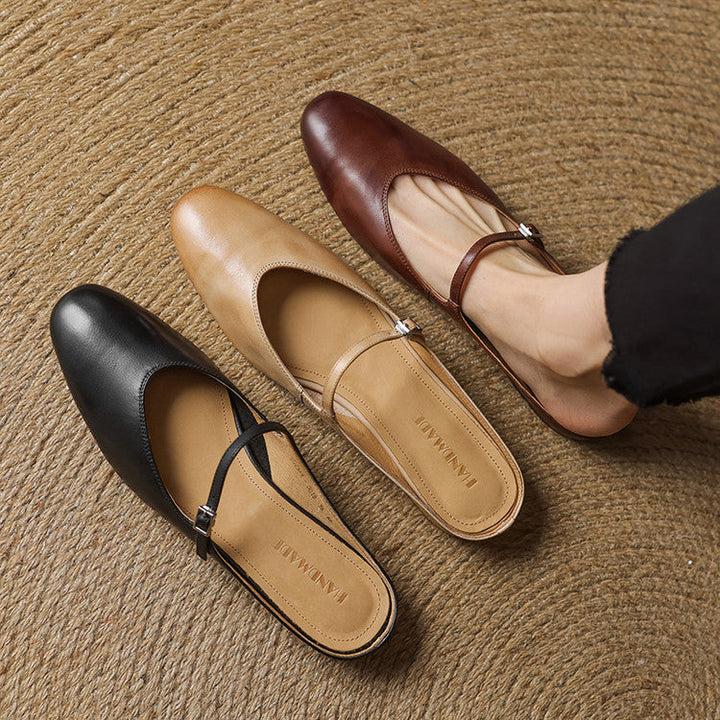 Genuine Leather Mules Merisa