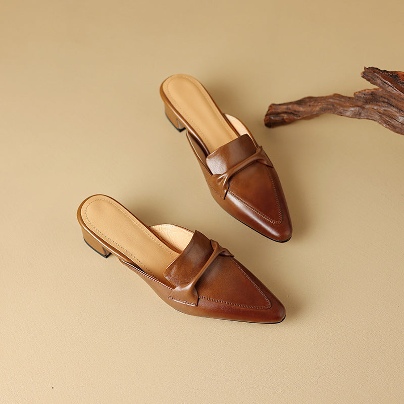Erlen | Genuine Leather Mules