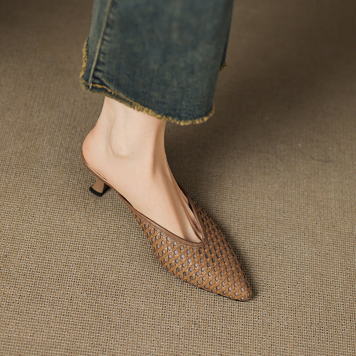Olivia | Genuine Leather Mules