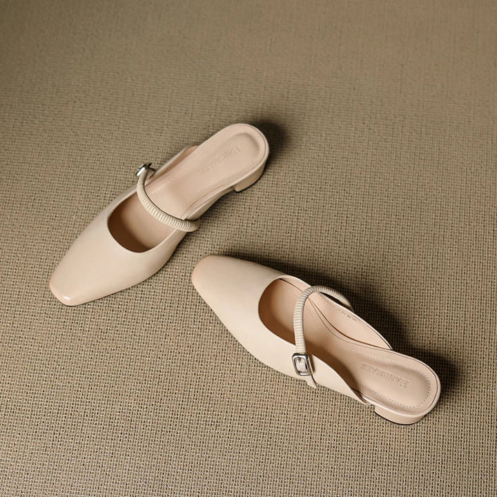 Kera | Genuine Leather Mary Jane Mules