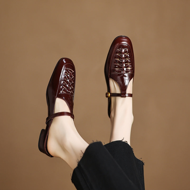 Elya | Genuine Leather Mules