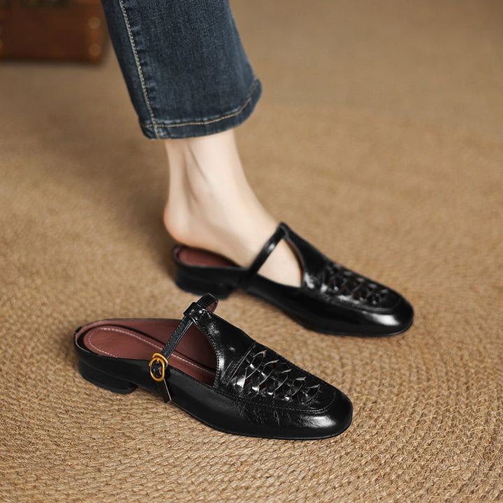Elya | Genuine Leather Mules