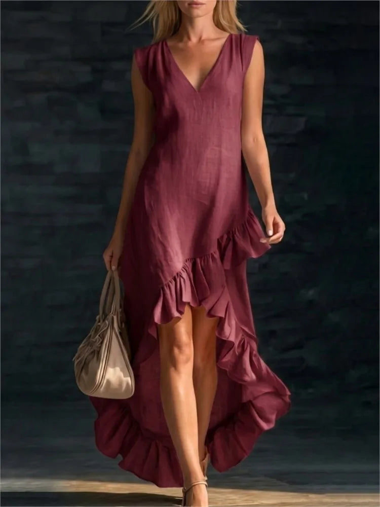 ROWAN | Ruffle Hem Maxi Dress