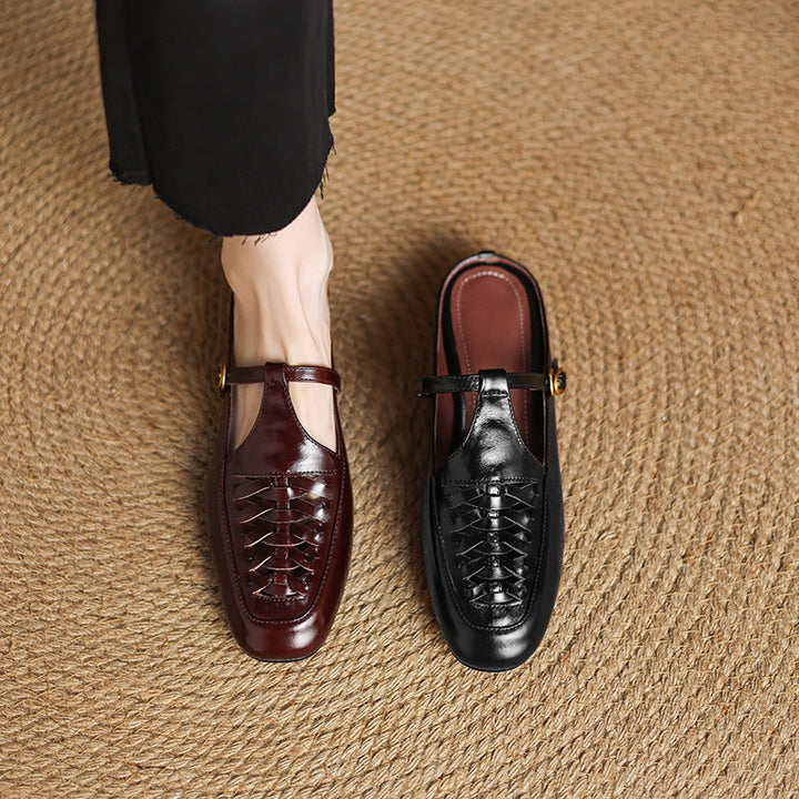 Elya | Genuine Leather Mules