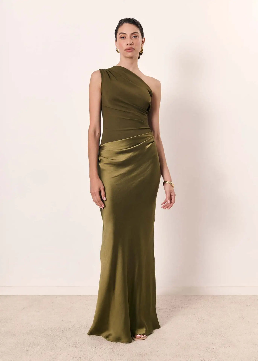 Flavia | Satin Maxi Dress