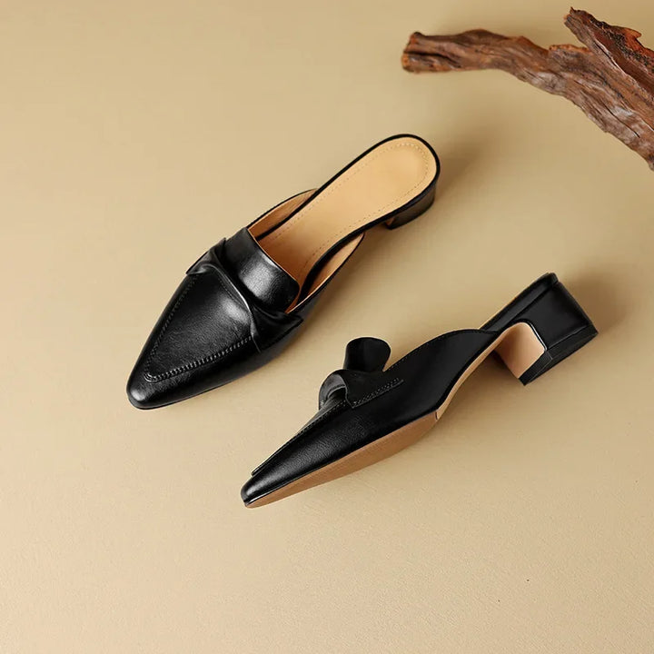 Alaya | Genuine Leather Mules