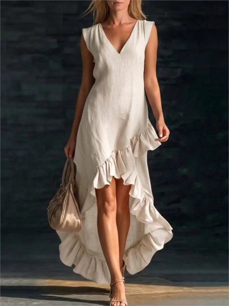 ROWAN | Ruffle Hem Maxi Dress