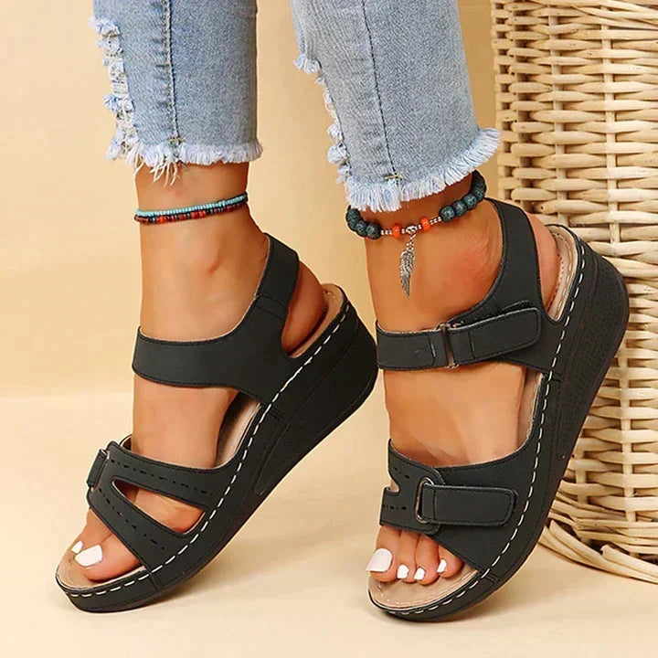 Coralie | Cushioned Comfort Wedge Sandals