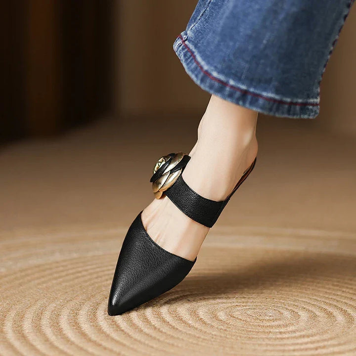 Garnet | Genuine Leather Heels
