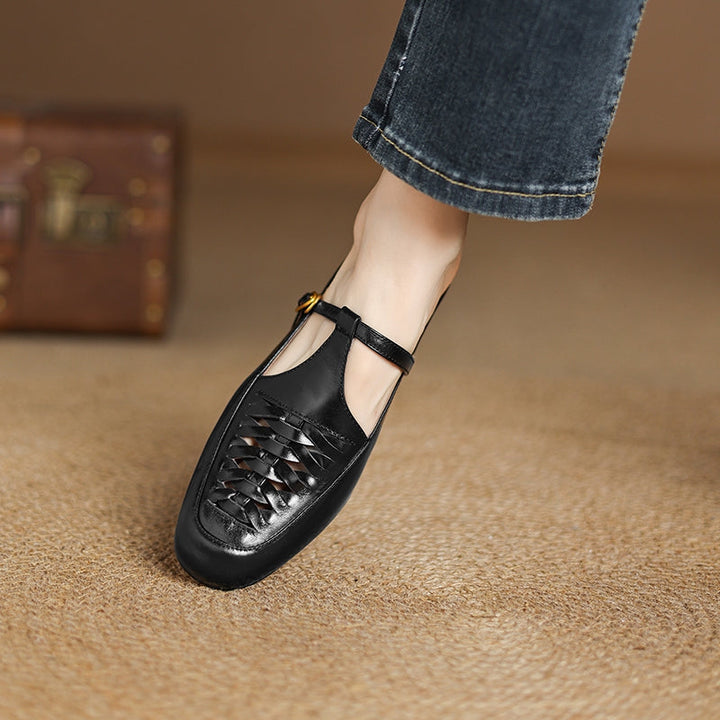 Elya | Genuine Leather Mules