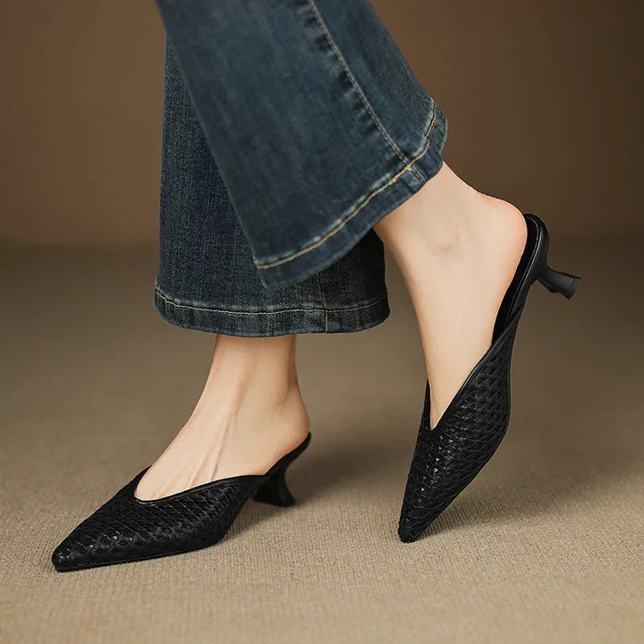 Olivia | Genuine Leather Mules