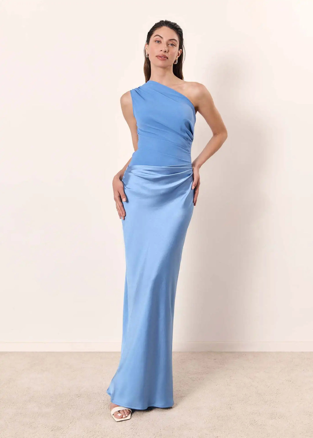 Flavia | Satin Maxi Dress