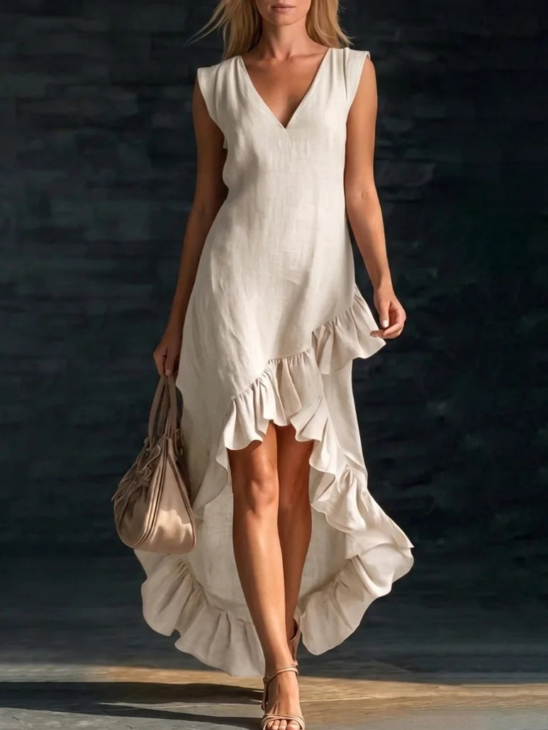 ROWAN | Ruffle Hem Maxi Dress