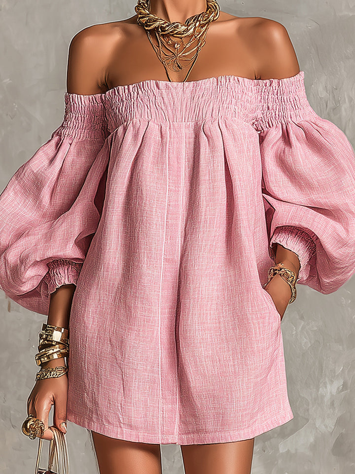 Cosima | Off-Shoulder A-Line Mini Dress