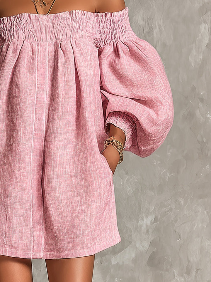 Cosima | Off-Shoulder A-Line Mini Dress