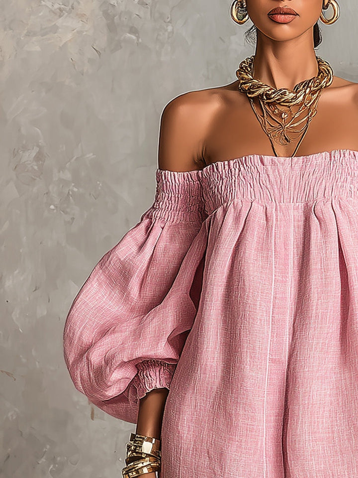 Cosima | Off-Shoulder A-Line Mini Dress