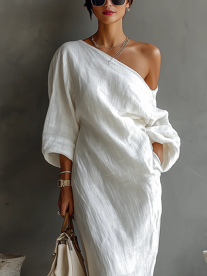Beatrice | Maxi one-shoulder dress with refined charm