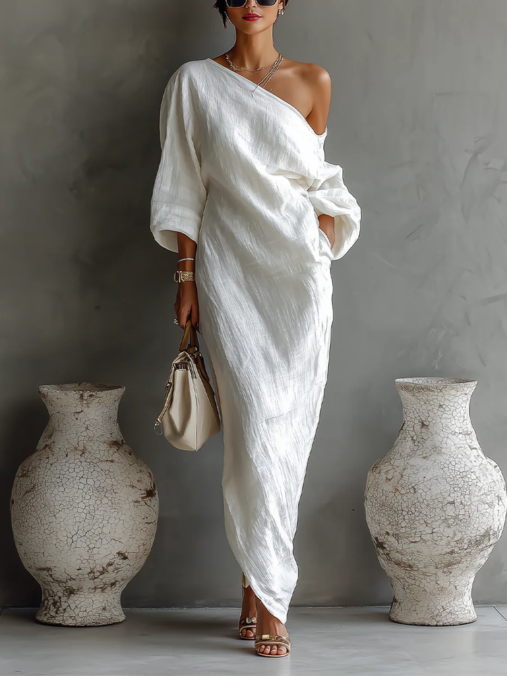 Beatrice | Maxi one-shoulder dress with refined charm