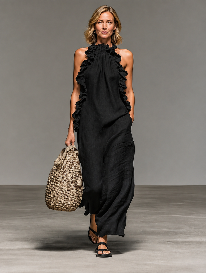 EMMA | Soft Ruffle Maxi Dress
