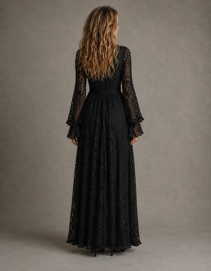 CHARLOTTE | Plunging V-Neck Maxi Dress