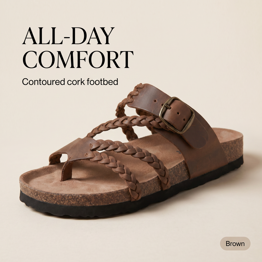 JOCELYN | Braided Cork Sandals