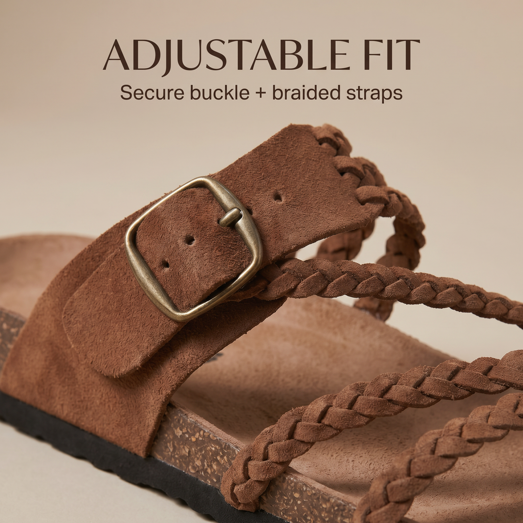 JOCELYN | Braided Cork Sandals