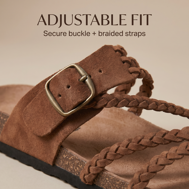 JOCELYN | Braided Cork Sandals