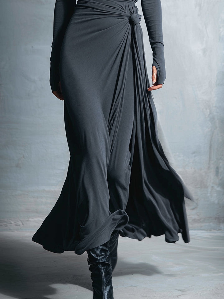 Mildred | Side-Knot Maxi Dress