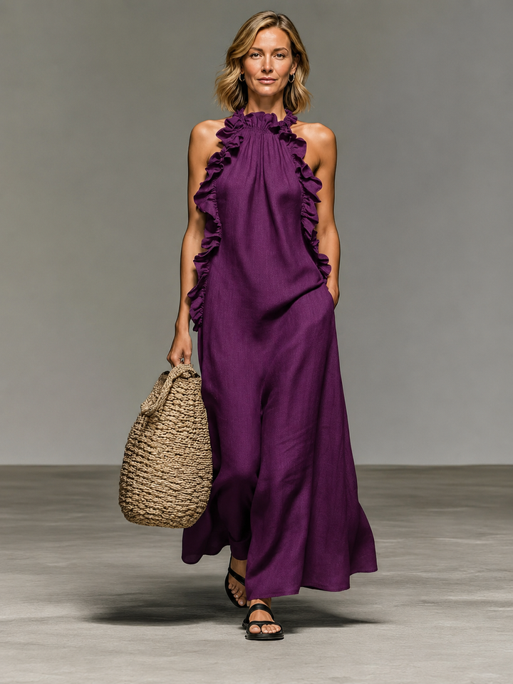 EMMA | Soft Ruffle Maxi Dress