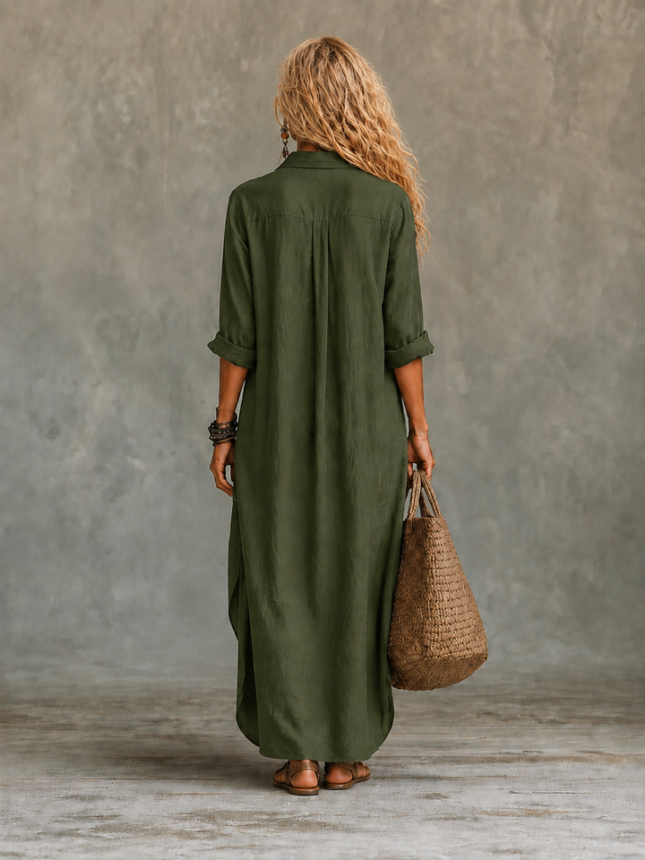 VIVIENNE | Button-Down Maxi Dress