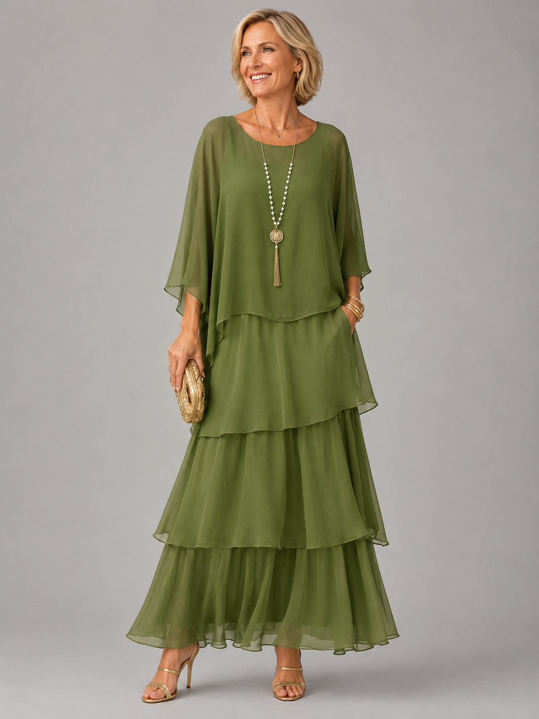 LARA | Layered Flowing Maxi Dress