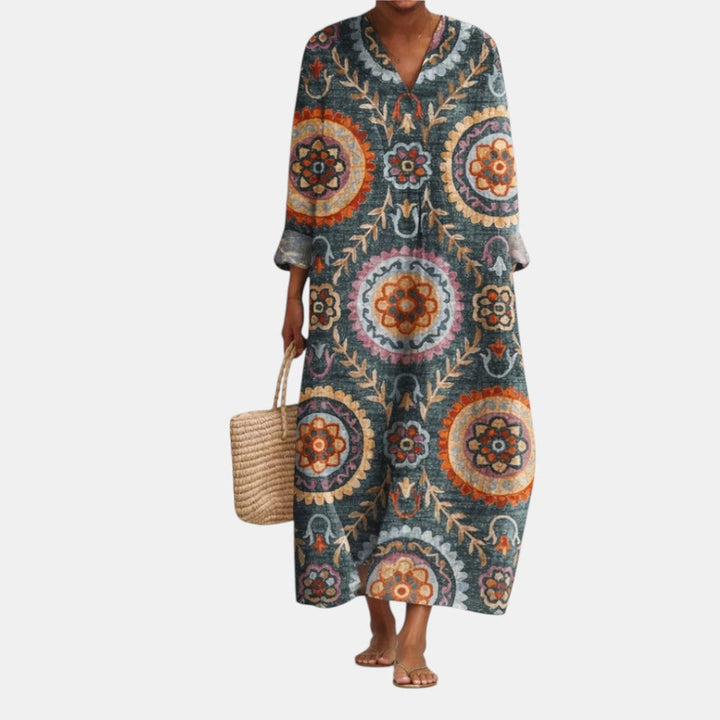 CLEMENTINE | Bohemian Teal Medallion Maxi